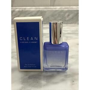 Cotton T-Shirt by Clean for Women EDP Perfume Splash 0.21 oz. New in Box